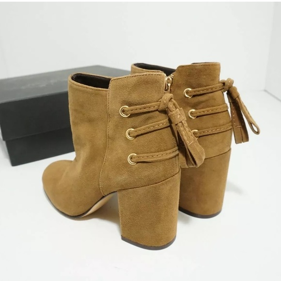 🆕 Rachel Zoe Ankle Boots Heels Brown Suede US 5 M - Picture 7 of 8